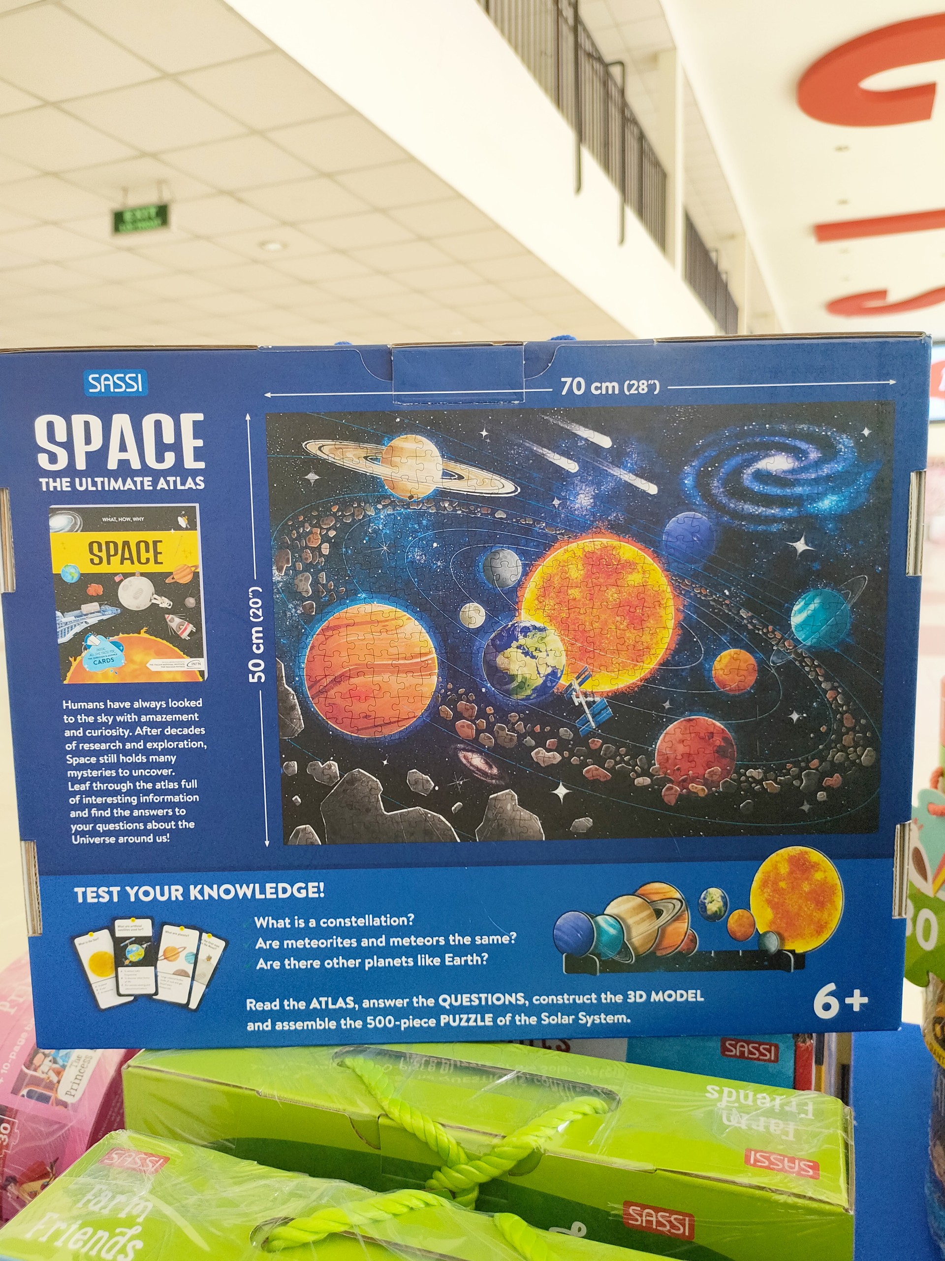 Bộ tranh xếp ghép hình 500 mảnh cho bé 6+ chủ đề không gian - Space