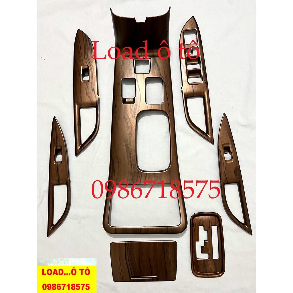 Ốp Nội Thất Vân Gỗ Xe Mitsubishi Outlander 2023-2018 Phanh Điện Tử Cao Cấp Nhất Thị Trường, Sẵn Keo Dán 3M