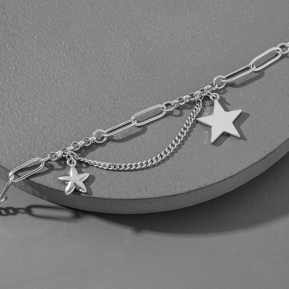 Vòng đeo tay lắc tay mix ngôi sao