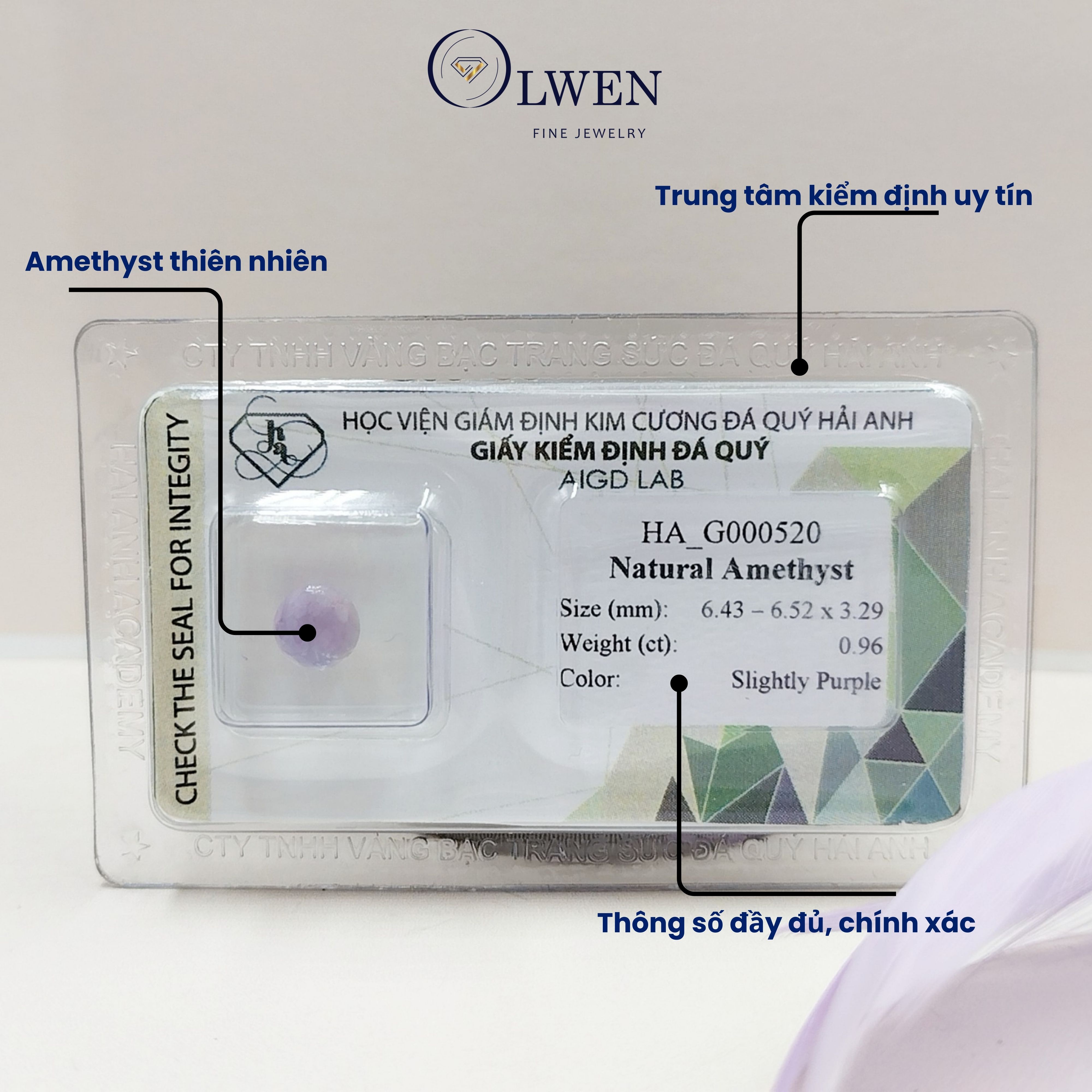 Viên đá thạch anh tím (Amethyst) thiên nhiên_HA-G000520