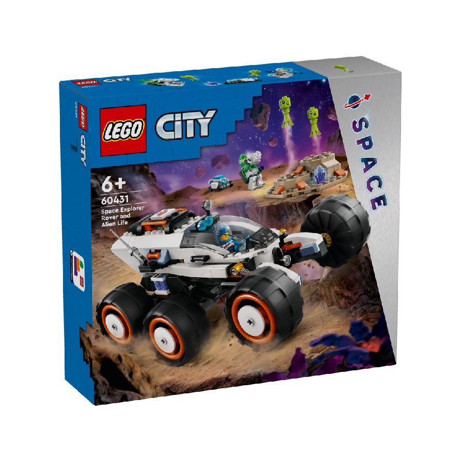 Đồ Chơi Lắp Ráp Xe Thám Hiểm Không Gian Và Người Ngoài Hành Tinh - Space Explorer Rover And Alien Life - Lego City 60431 (311 Mảnh Ghép)