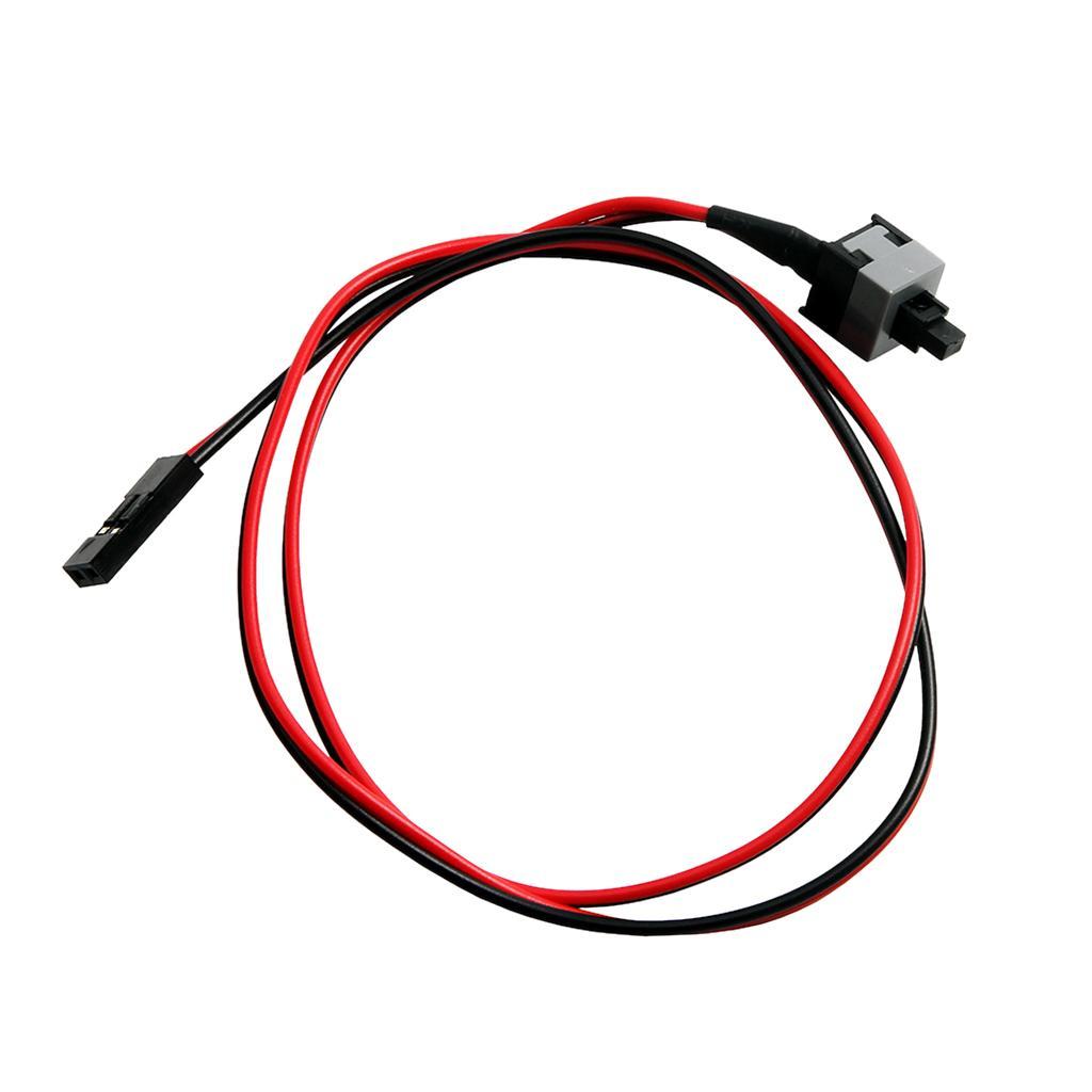 2pcs 2 Pin Desktop Motherboard Power Cable on/off Button ATX Switch Cord