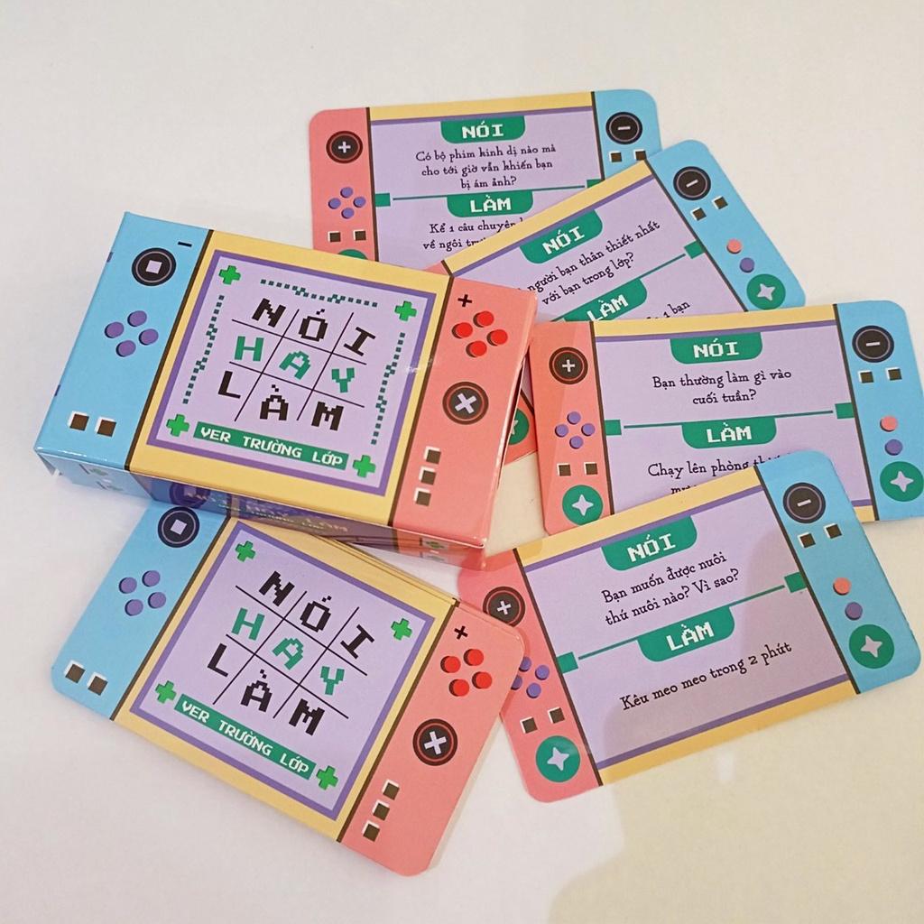 Bộ Nói hay Làm ver TRƯỜNG LỚP- Truth Or Dare, Lói hay Lèm. Bộ bài Boardgame thật hay thách dành cho học sinh, ver trong sáng