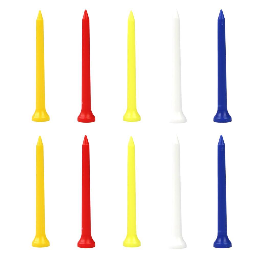 Set of 20 Bulk Golf Driving Range Tees Low Friction Plastic Golf Nails