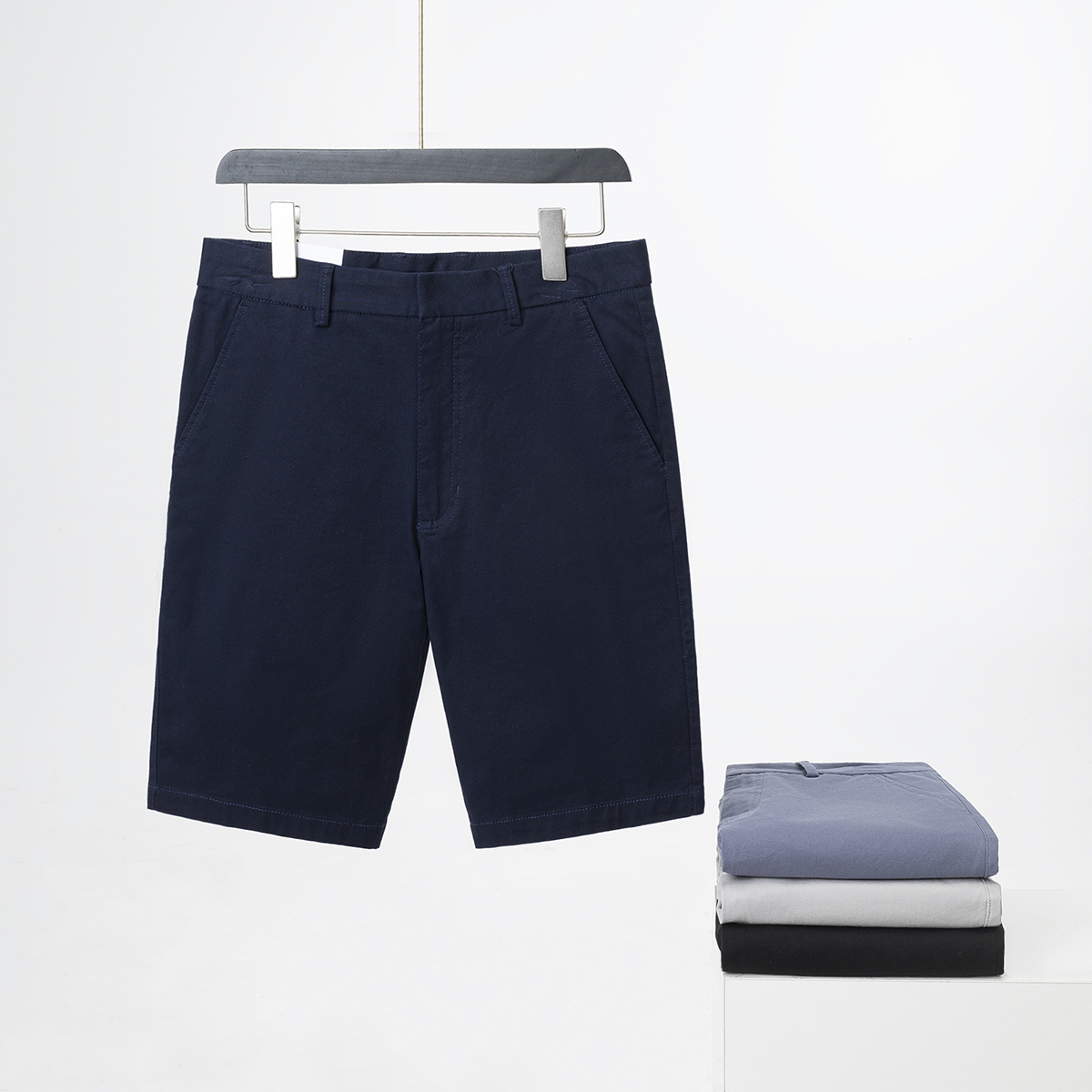 Quần Short Kaki Nam 5S FASHION, Chất Cotton, Cạp Giấu Cúc, Tinh Tế, Thiết Kế Basic, Lịch Sự (QSK23029)