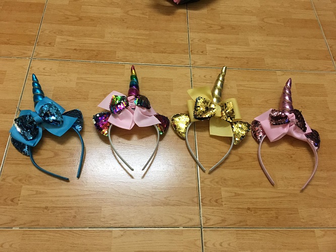 Băng đô bé gái Unicorn siêu xinh đa dạng các kiểu