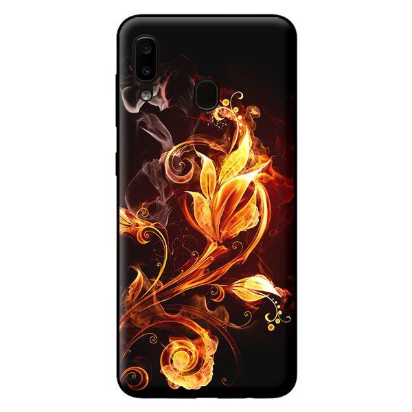 Ốp lưng in cho Samsung Galaxy A20 mẫu Hoa Lửa - Hàng chính hãng