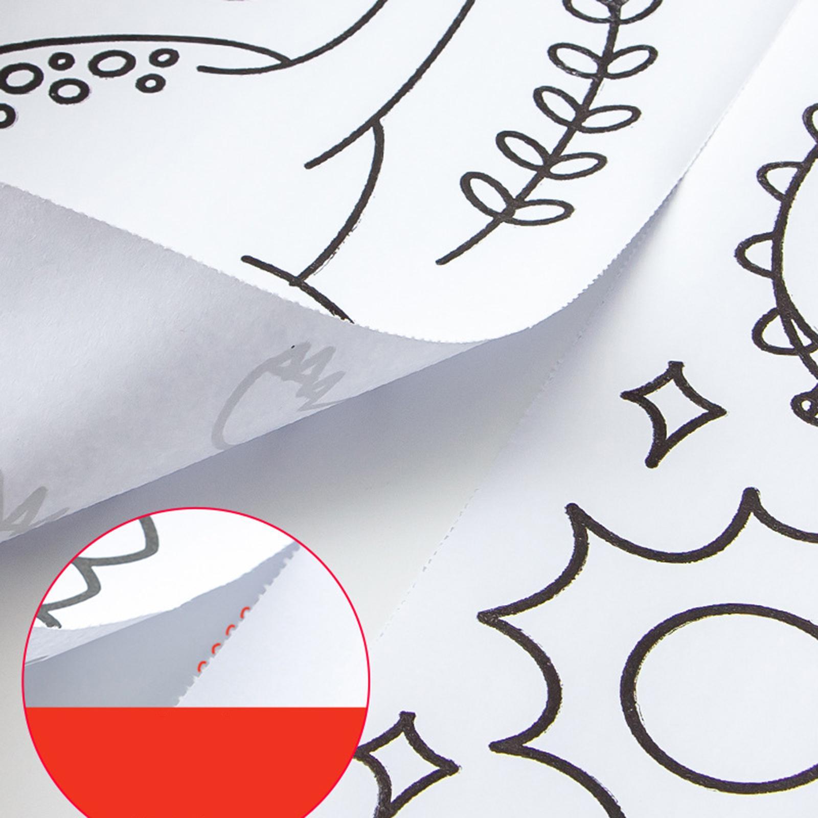Continuous Coloring Paper Roll Gifts Wall Coloring Stickers Art Paper for Kids