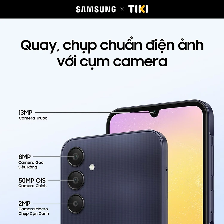 Điện Thoại Samsung Galaxy A25 5G (8GB/128GB) - Đã kích hoạt bảo hành điện tử - Hàng Chính Hãng