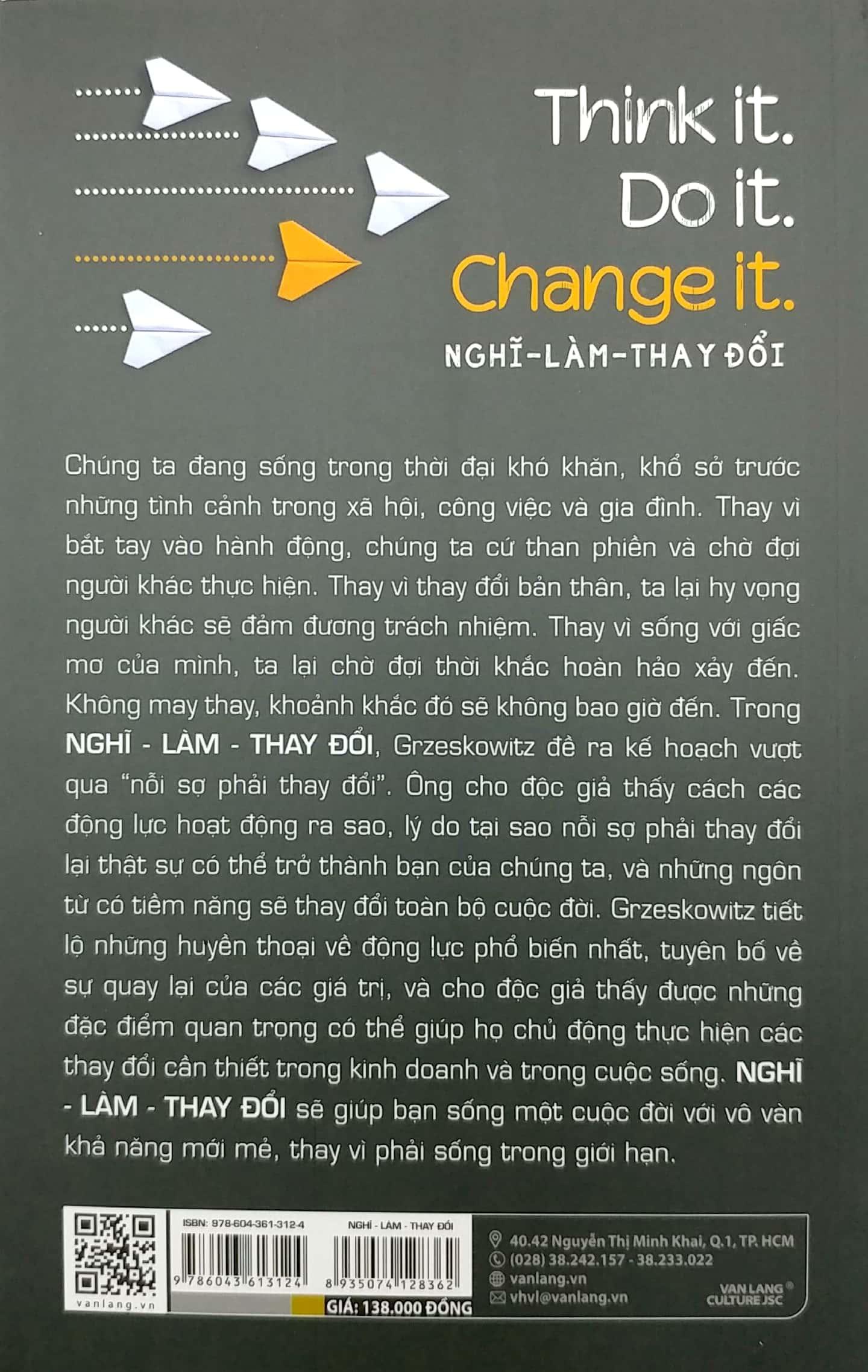 Nghĩ - Làm - Thay Đổi - Think It. Do It. Change It.