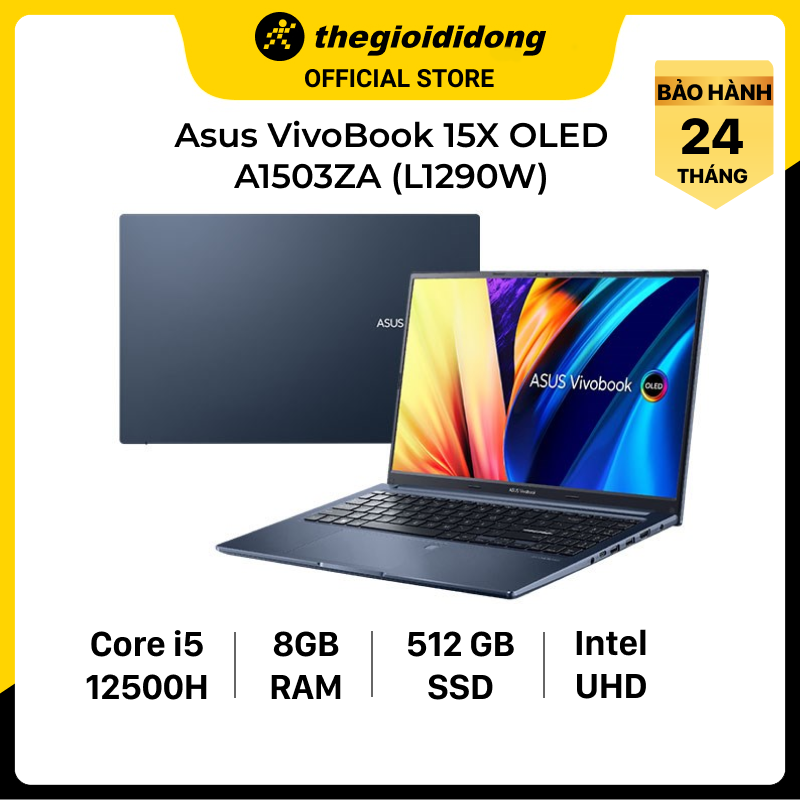 Laptop Asus A1503ZA i5 12500H/8GB/512GB/15.6&quot;F/Win11/(L1290W)/Xanh - Hàng chính hãng