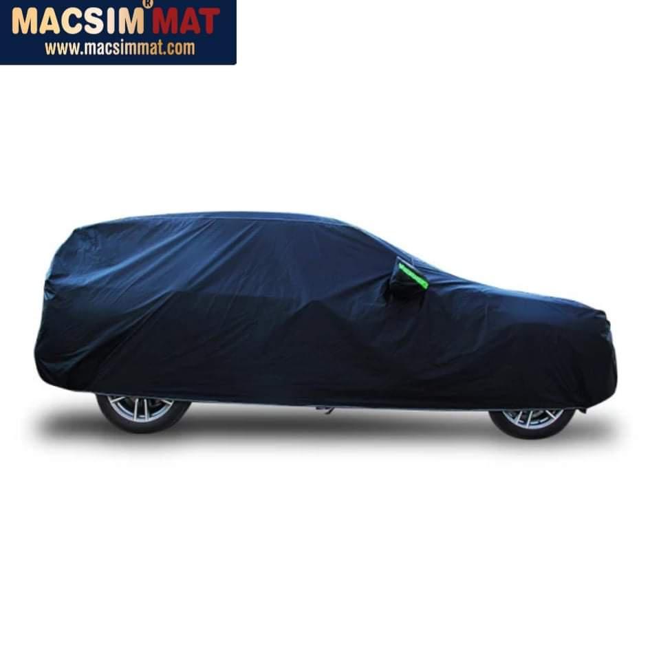 Hình ảnh Bạt phủ xe bán tải Mitsubishi Triton nhãn hiệu Macsim sử dụng trong nhà và ngoài trời chất liệu Polyester - màu đen