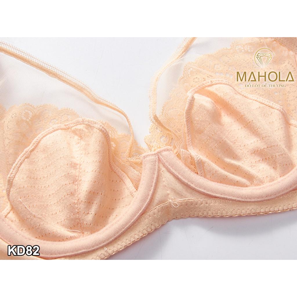 Áo Lót Ren Mềm Đệm Mỏng Có Gọng Cao Cấp Mahola KD82