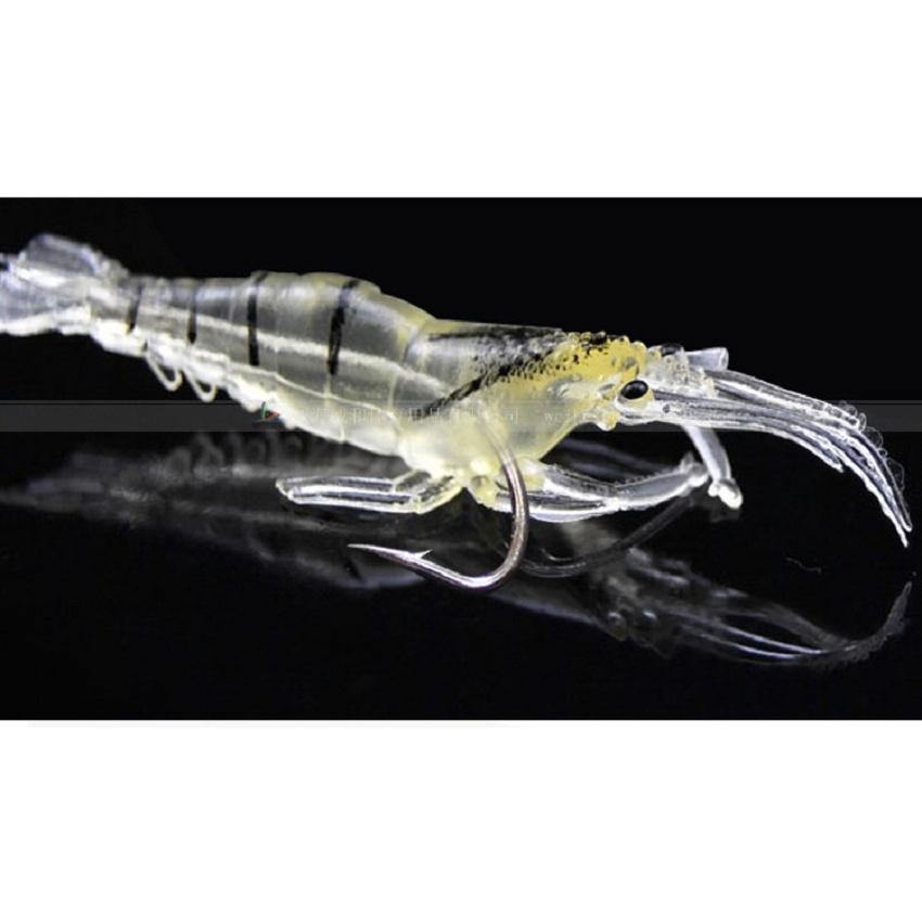 Mồi Tôm Giả Có lưỡi Câu Lure Vỉ 10 Con-Sanami Fishing Store
