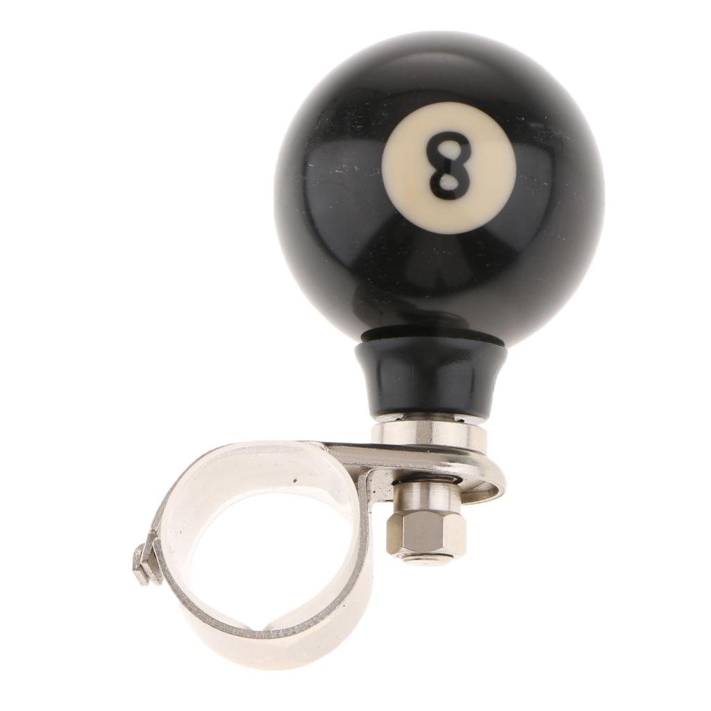 Car Black 8 Ball Steering Wheel Handle Control Assist Knob Booster