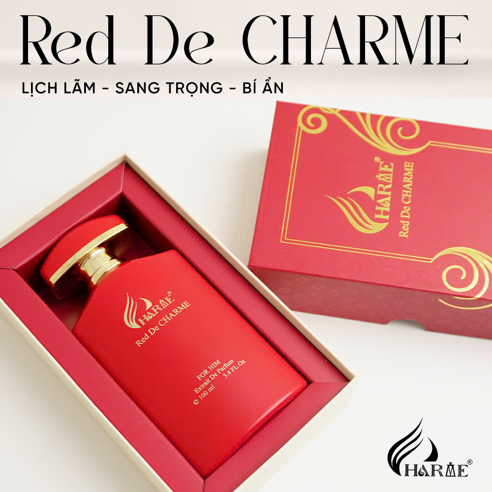 Nước Hoa Nam Charme Red De Charme 100ml Chính Hãng, Nam Tính Lịch Lãm