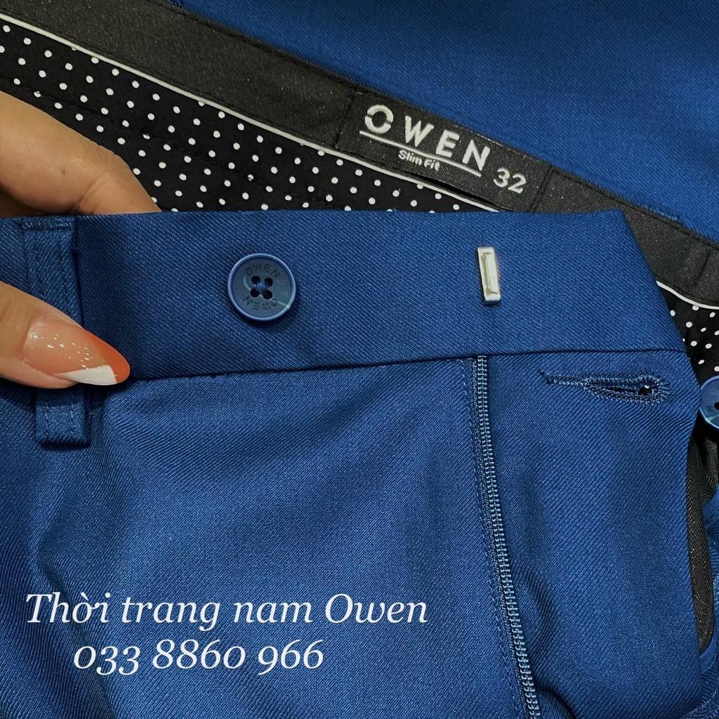 OWEN - Quần âu nam dáng SLIMFIT màu xanh 23450