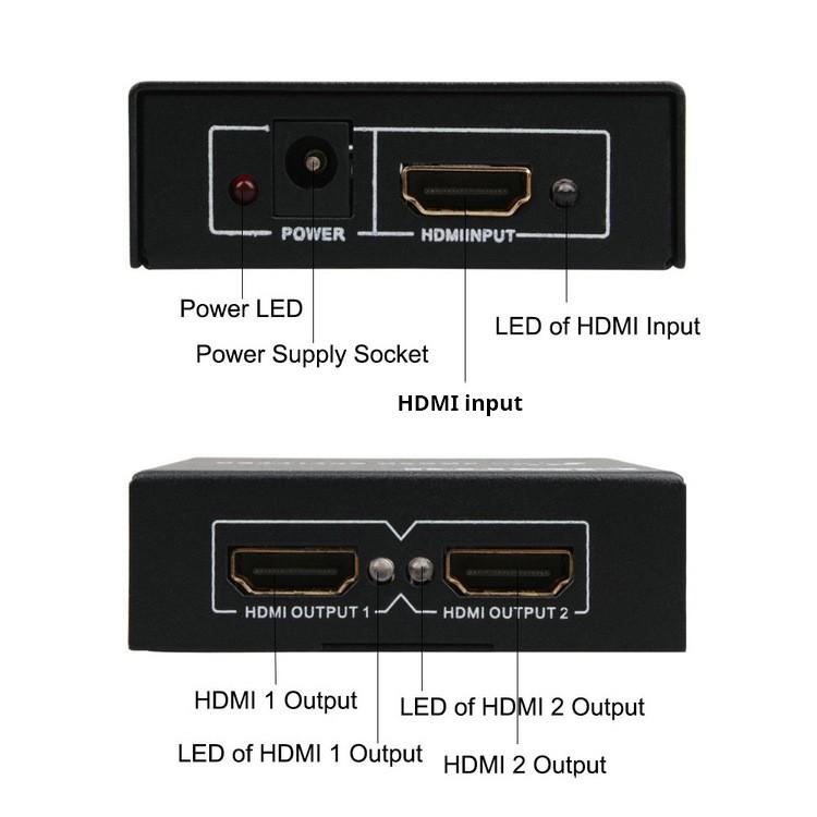 Bộ ghép tín hiệu HDMI 2.0 ra 2 tivi chuẩn 4K 2K