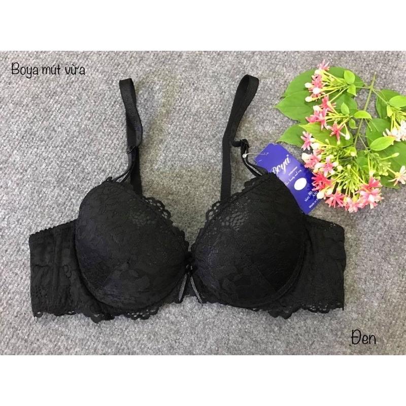 Áo Ngực Việt Nam Có gọng. Áo Lót Ren Boya Mút Dày Nâng Ngực Mã M024W