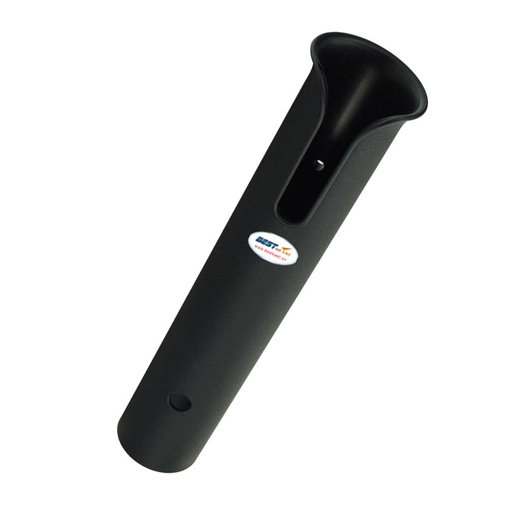 Black ABS  Fishing Rod Rack Holder Tube Mount Marine Boat Yacht