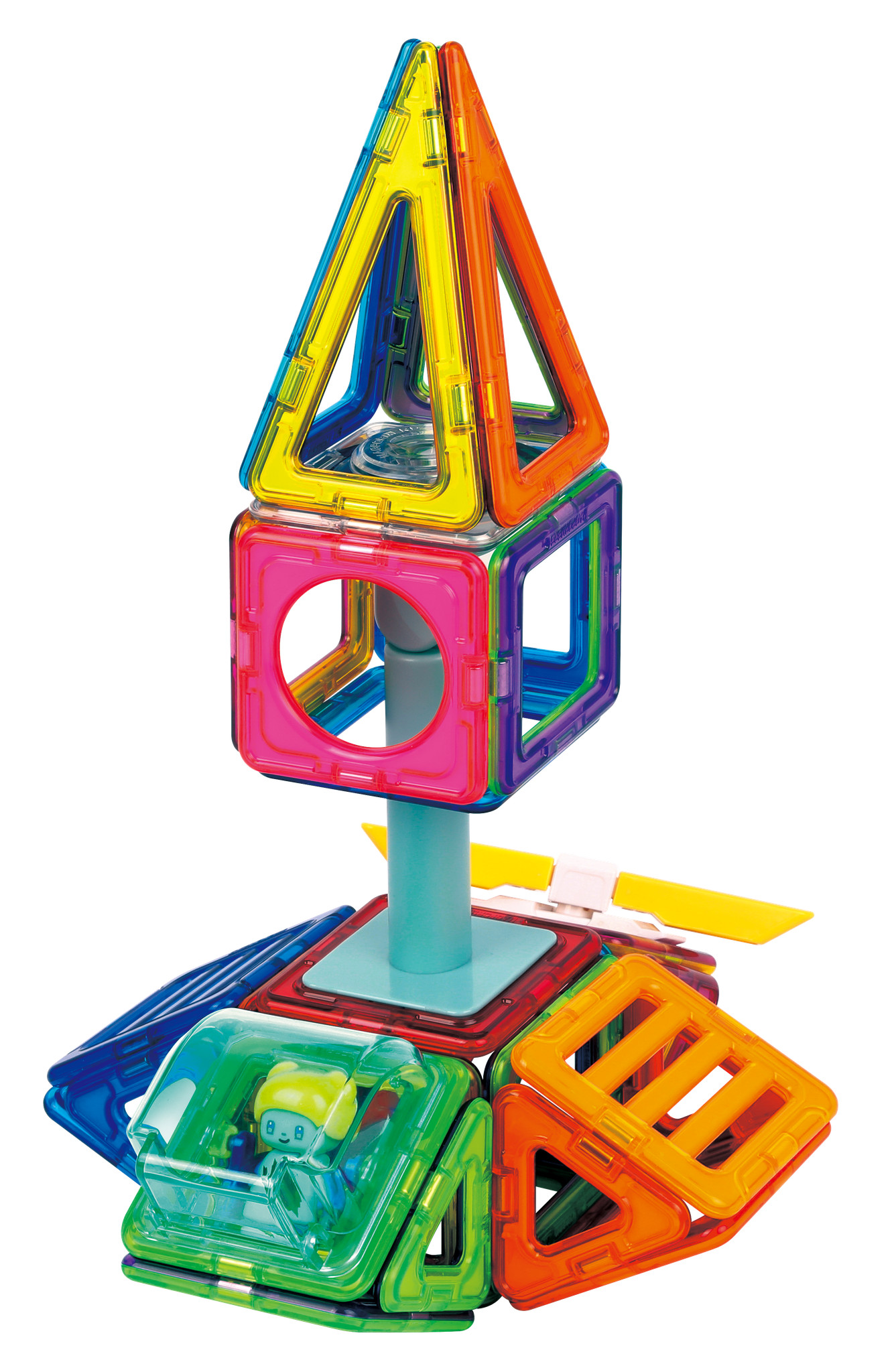 Đồ chơi xếp hình nam châm Hàn Quốc Magformers Vòng Quay Bí Ẩn 40 Mảnh