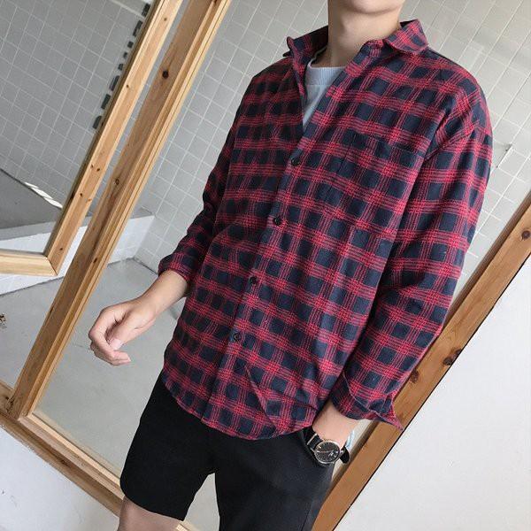 Áo Sơ Mi Caro Hàn Quốc Nam Nữ ASM3018C