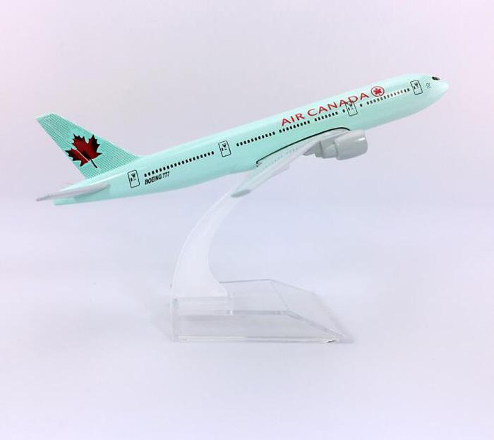 Mô hình máy bay tĩnh B777-200 Air Canada 16cm