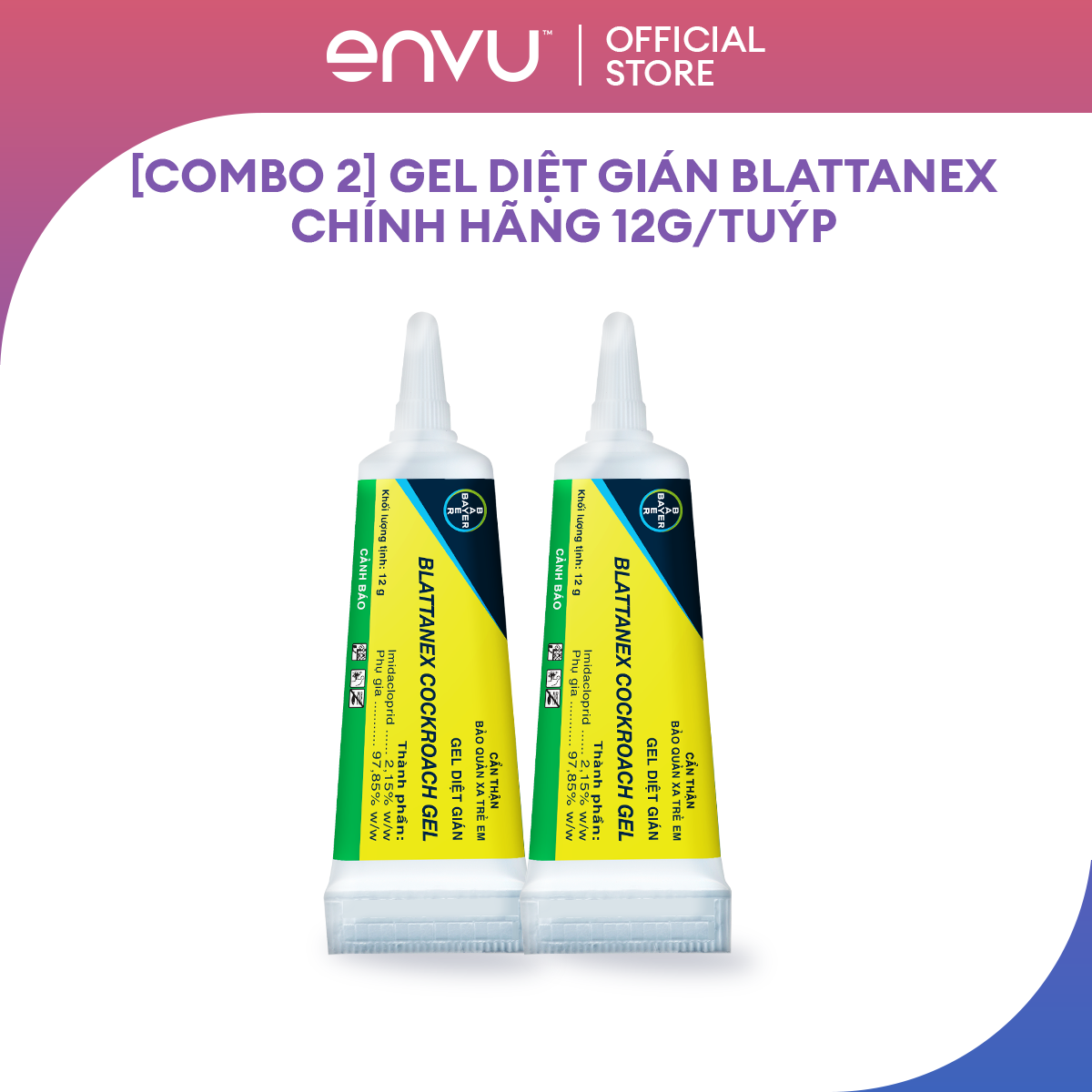 Combo 2 Sản Phẩm Gel Diệt Gián Blattanex Chính Hãng
