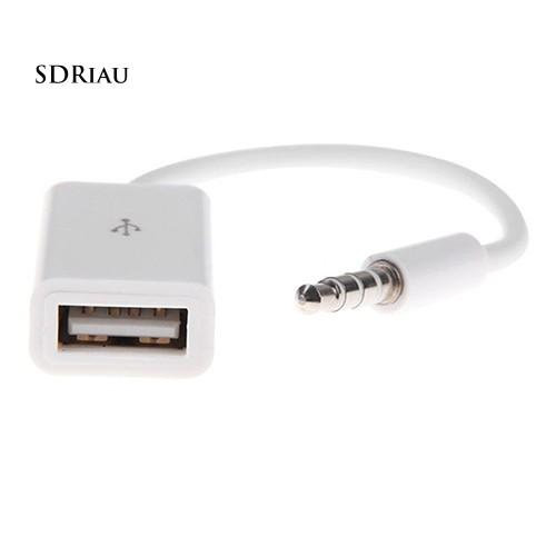 Cáp Chuyển Đổi Âm Thanh Mp3 3.5mm Sang Usb 2.0 Cho Xe Hơi