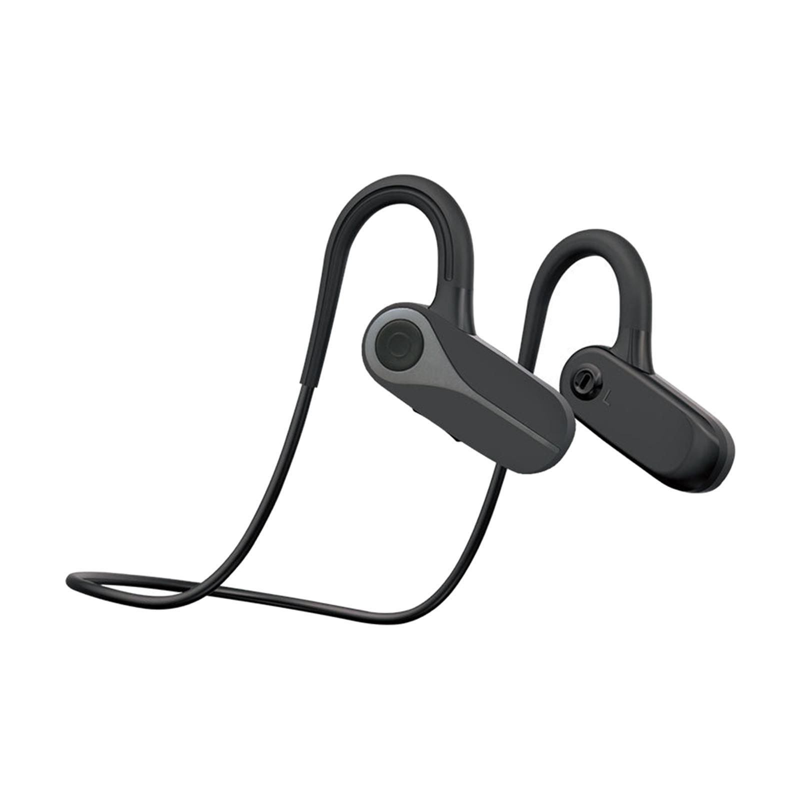 BLE5.3 Conduction Headphones Wireless Earbuds Sport Headset for Cycling black