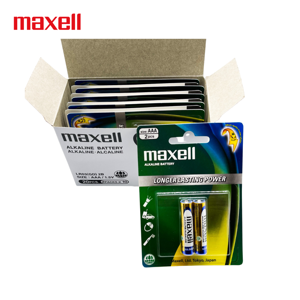 Hộp 20 Viên Pin AA / AAA Maxell Alkaline 1,5V - Hàng chính hãng