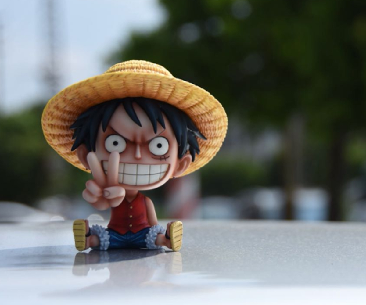 Mô hình Luffy ngồi &quot;Hi&quot; 10cm - Mô hình One Piece