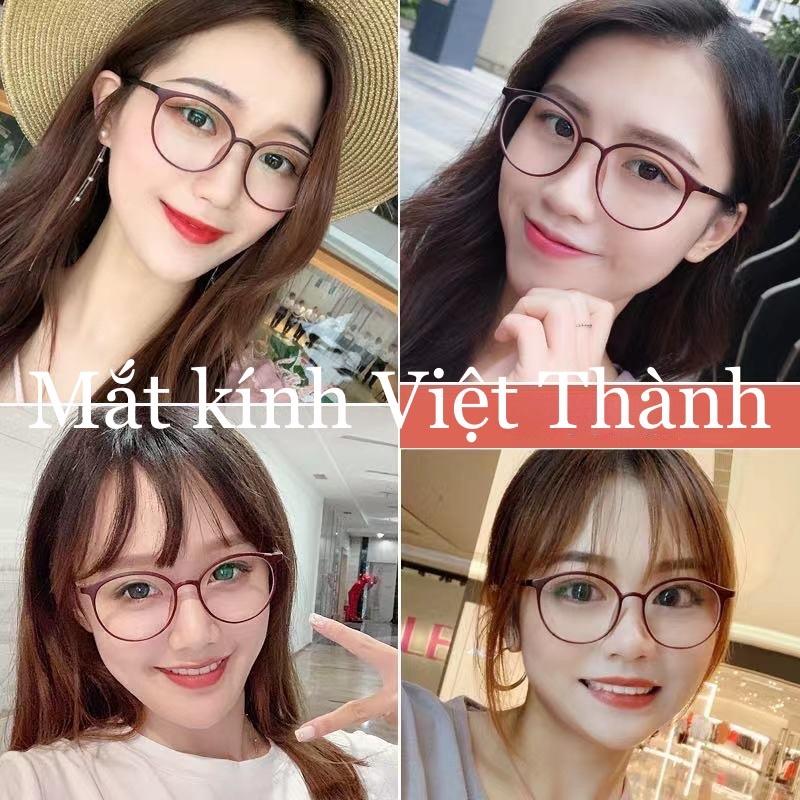 Gọng kính mắt mèo kính cận tròn nhận làm cận viễn loạn 8253