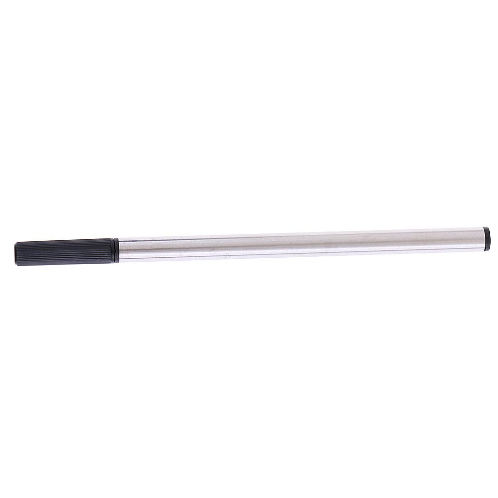 10PCS Metal Gel Pen Refill Rollerball Pen Standard Black Ink Writing Tools
