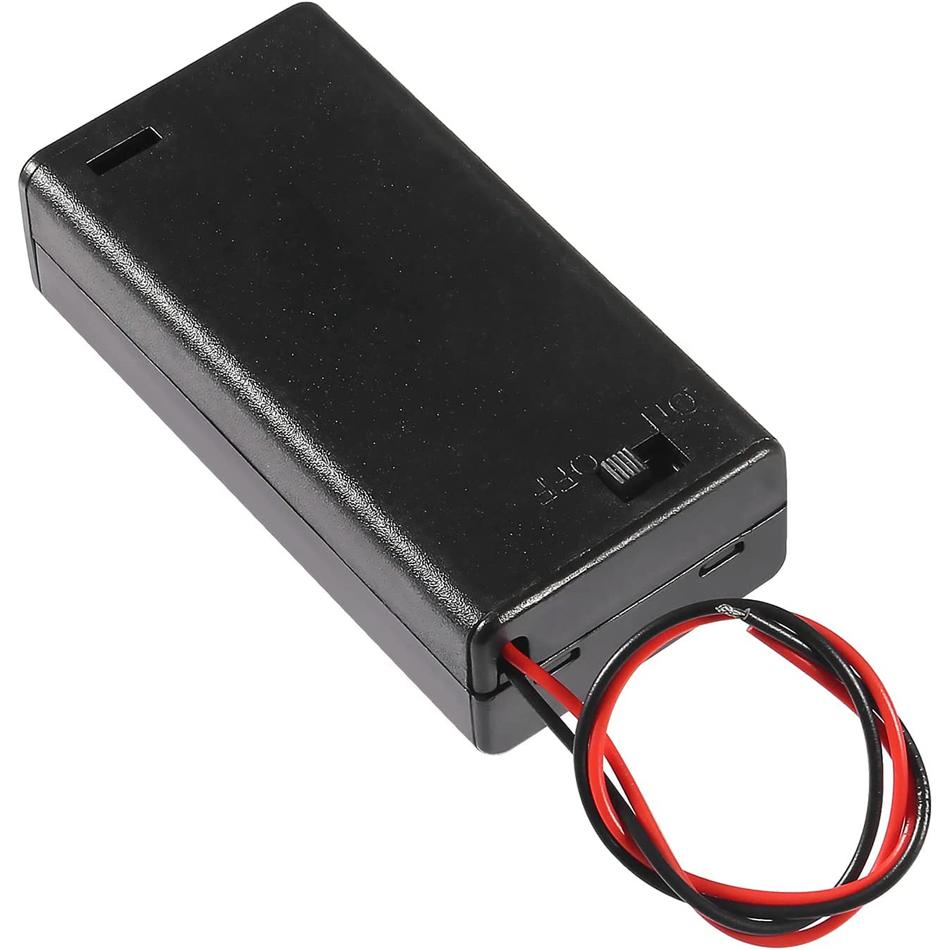 10 cái Giá đỡ pin AA có công tắc BẬT/TẮT 2X Giá đỡ pin AA có nắp Giá đỡ pin 3V AA có dây dẫn Màu sắc: 10