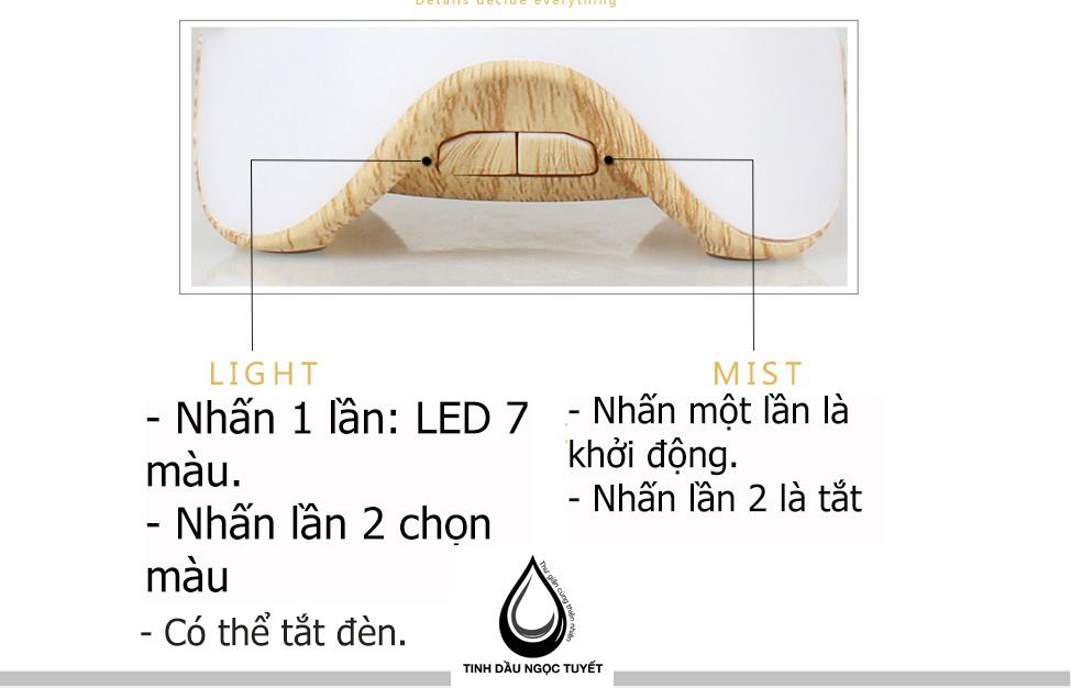 Máy khuếch tán tinh dầu có pin sạc Ngọc Tuyết MP pin