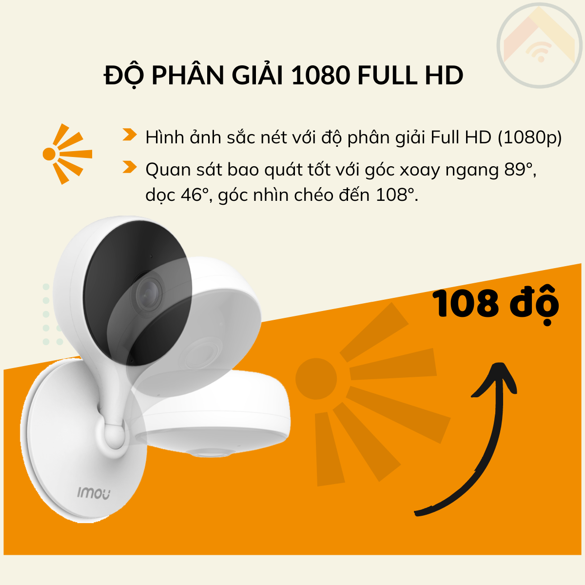Hàng chính hãng Camera IMOU CUE-2D C22SP kèm thẻ nhớ 32GB Wifi 2MP H264