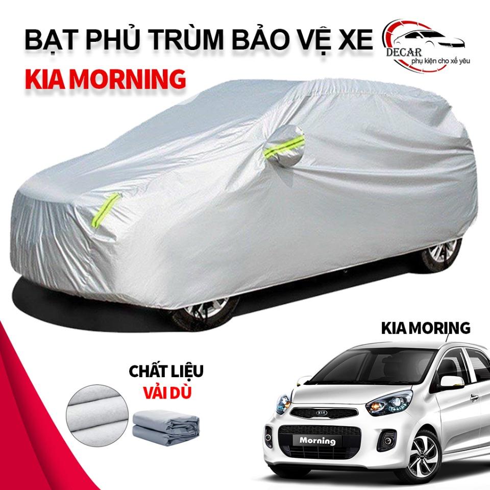 Bạt phủ xe ô tô Kia Morning  chất liệu vải dù oxford cao cấp, áo trùm xe ô tô 5 chỗ , bạc phủ trùm bảo vệ che nắng