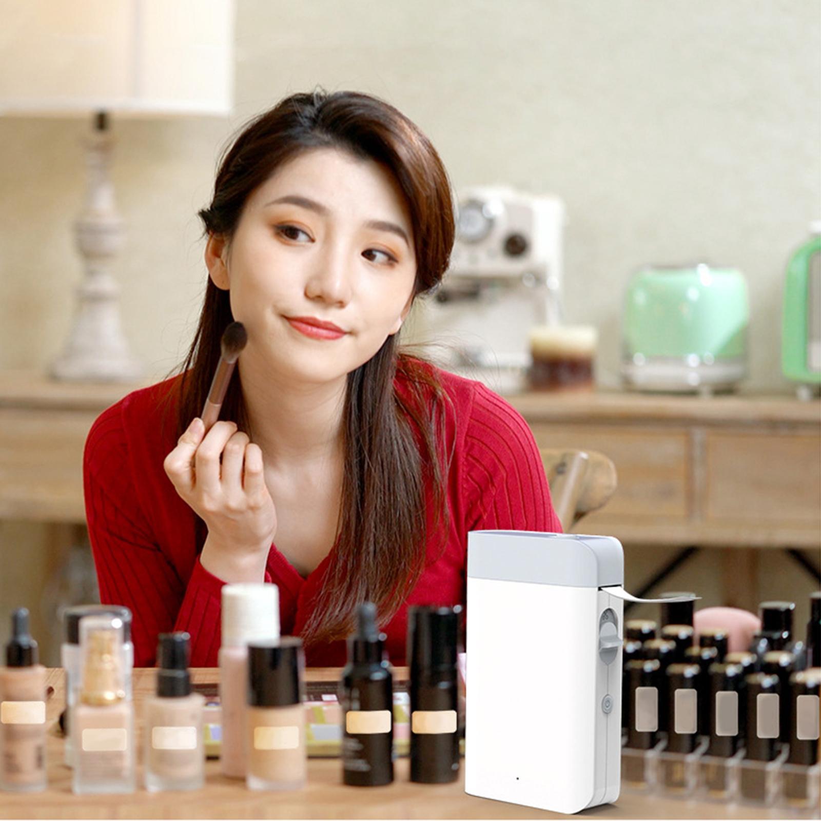 Mini Thermal Label Printer Bluetooth Sticker Maker Wireless for Home Office