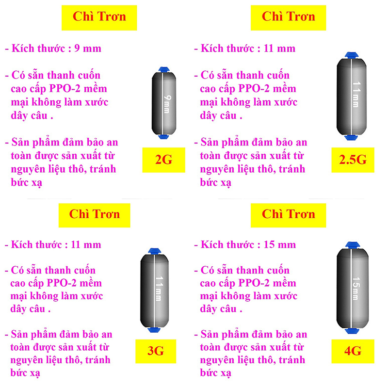 Chì Lá Câu Đài Cuốn Sẵn Thanh Cuốn Chì Cao Cấp PK33