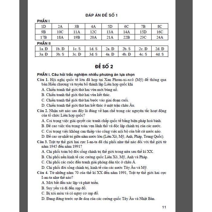 Sách - Bộ Đề Trắc Nghiệm Lịch Sử Lớp 12 - Ôn Thi THPT - Dùng Chung Các Bộ SGK Hiện Hành - Hồng Ân