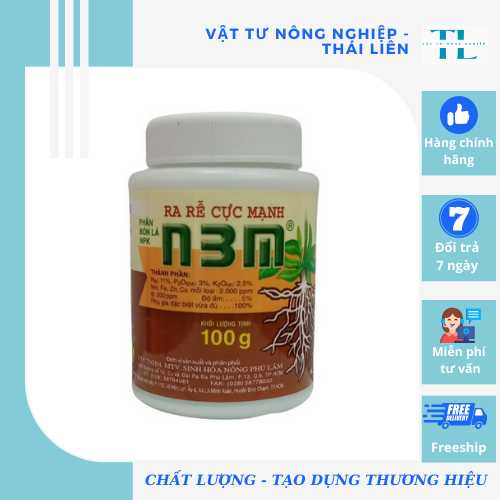 N3M Kích Thích Ra Rễ Lọ 100 GRAM - Kích Thích Ra Rễ Cực Mạnh - Phân Bón N3M - Phân Kích Rễ