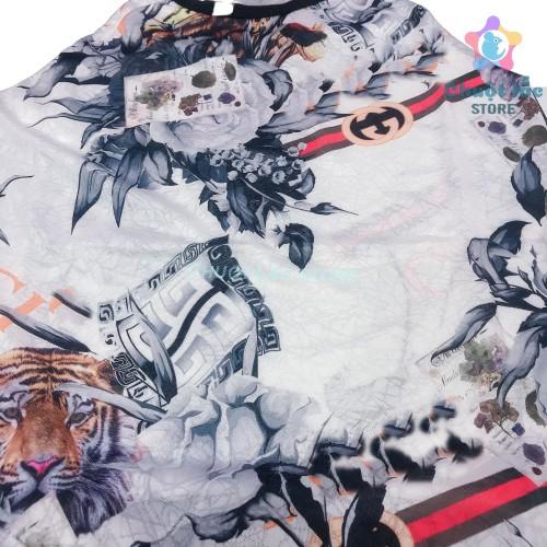Bộ quần áo bé trai size đại cotton thông hơi in 3D cho bé từ 15kg đến 30kg