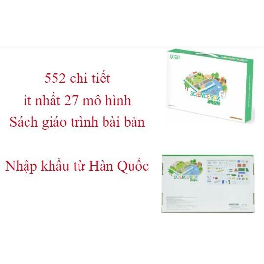 Hộp khoa học Hàn Quốc, lắp ráp 27+ mô hình với 552 chi tiết