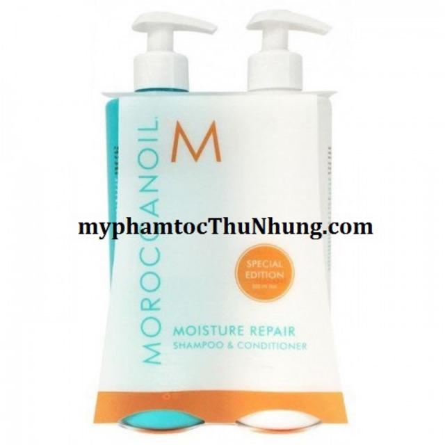 DẦU GỘI XẢ MOROCCANOIL PHỤC HỒI ĐỘ ẨM REPAIR 500ML*2