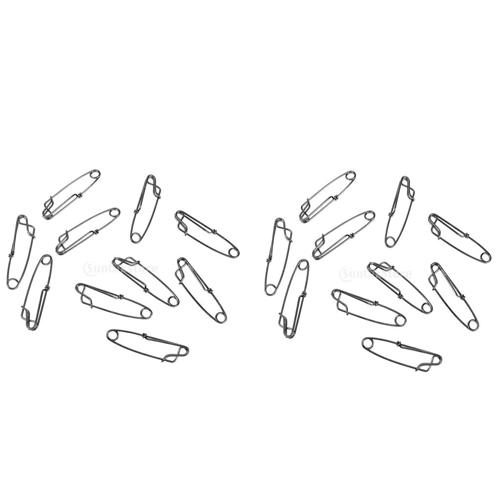 20 Chiếc Dây Chuyền Dáng Dài Snap Clip Cho Câu Phụ Kiện Thép Không Gỉ S Cao Cấp Căng Thẳng