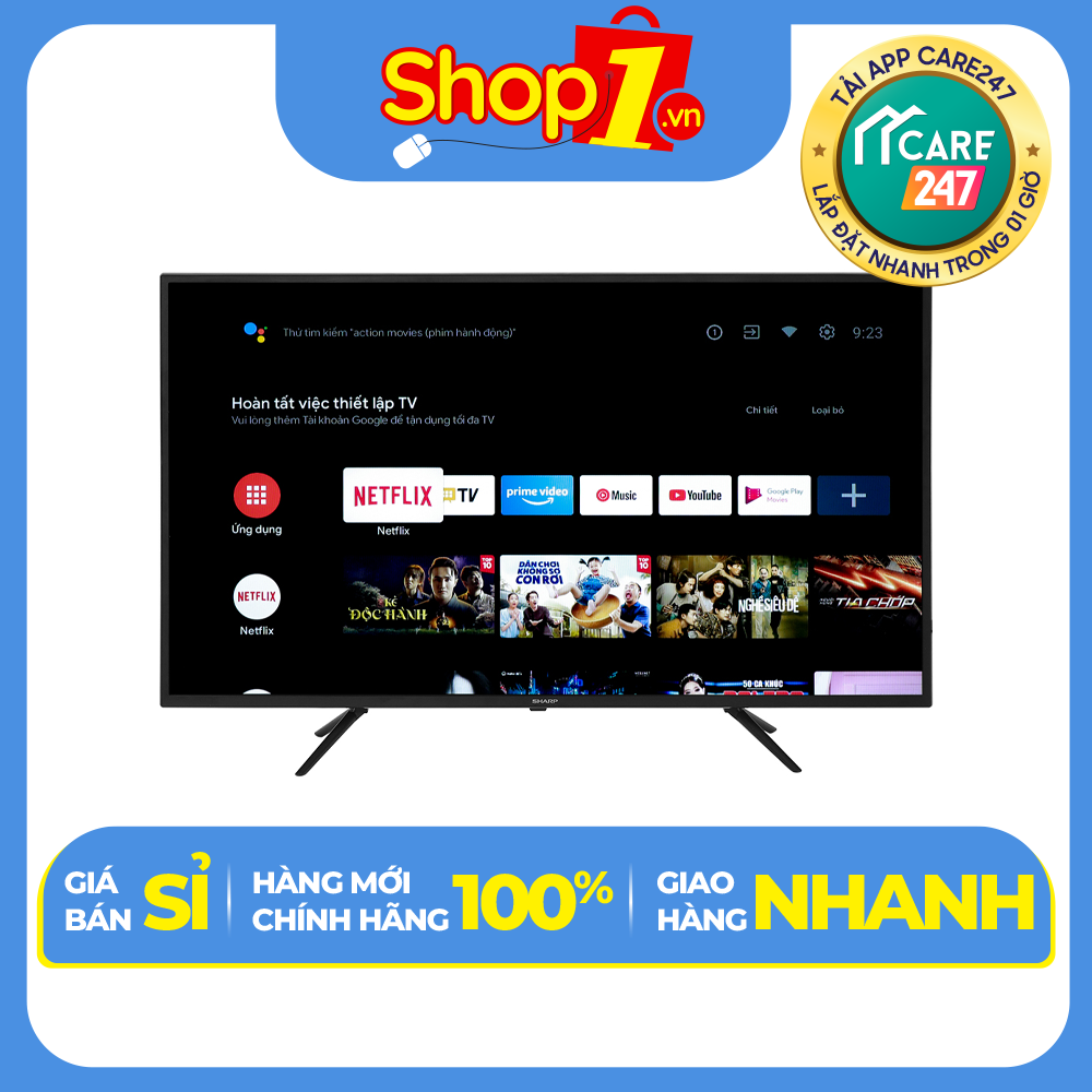 Androi Tivi full HD Sharp 2T-C42EG2X - Hàng chính hãng( Chỉ giao HCM)