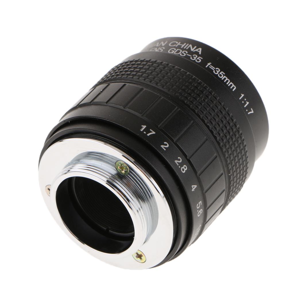 Amagogo 35mm F1.7 Camera Ống Kính Cố Định cho Canon Nikon Sony Olympus Panasonic Pentax Fujifilm FX Máy Ảnh Không Gương
