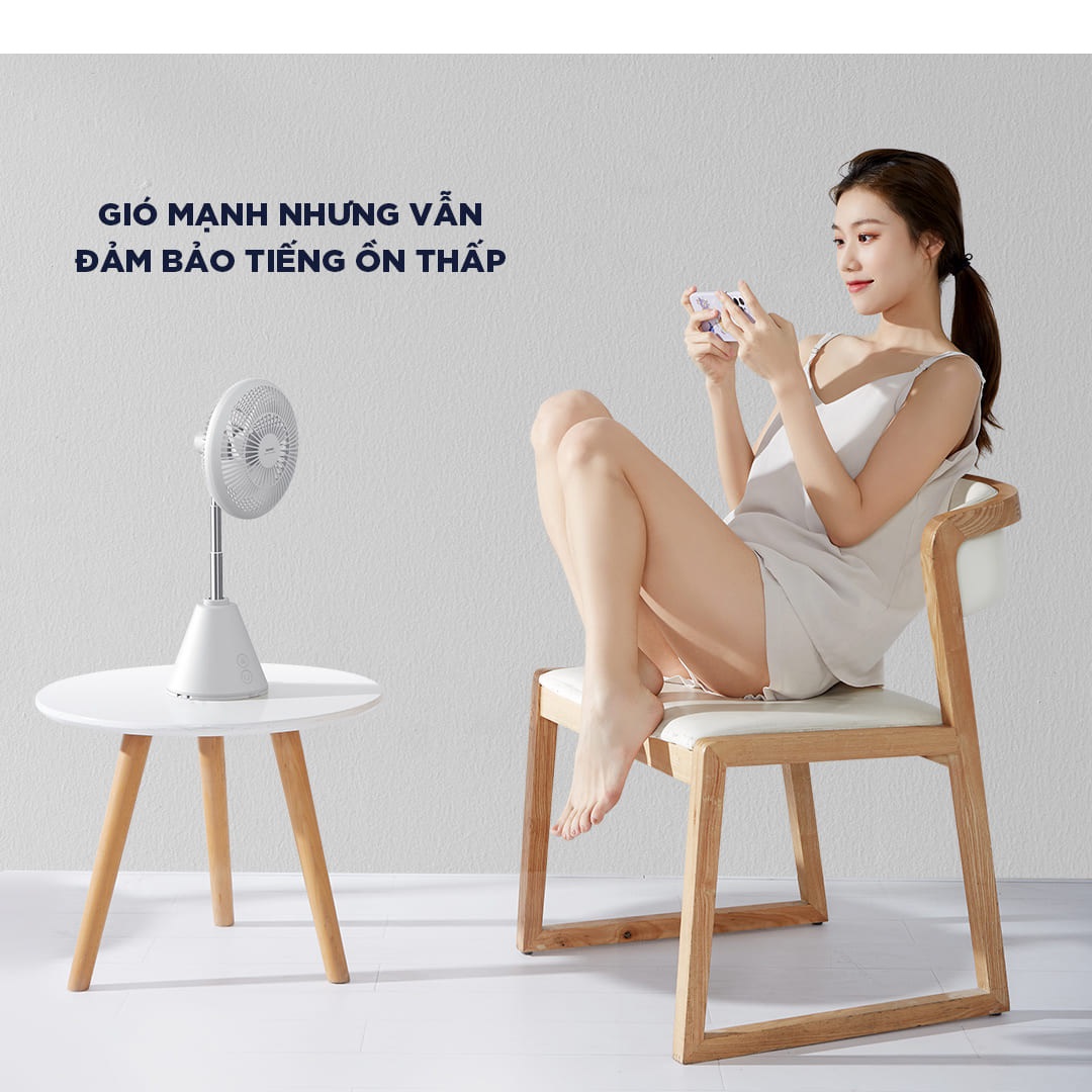 Quạt để bàn mini Remax FS03 Kéo dài 1m - Hàng chính hãng