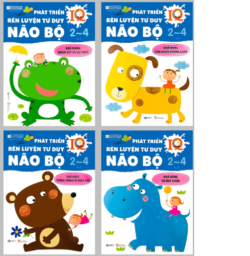 Sách - Phát Triển IQ, Rèn Luyện Tư Duy Não Bộ  - Bộ 4 quyển